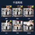Stainless steel cookware set - cross-border five-piece cookware set with lids, three-piece saucepan set, thai pot, indian pot