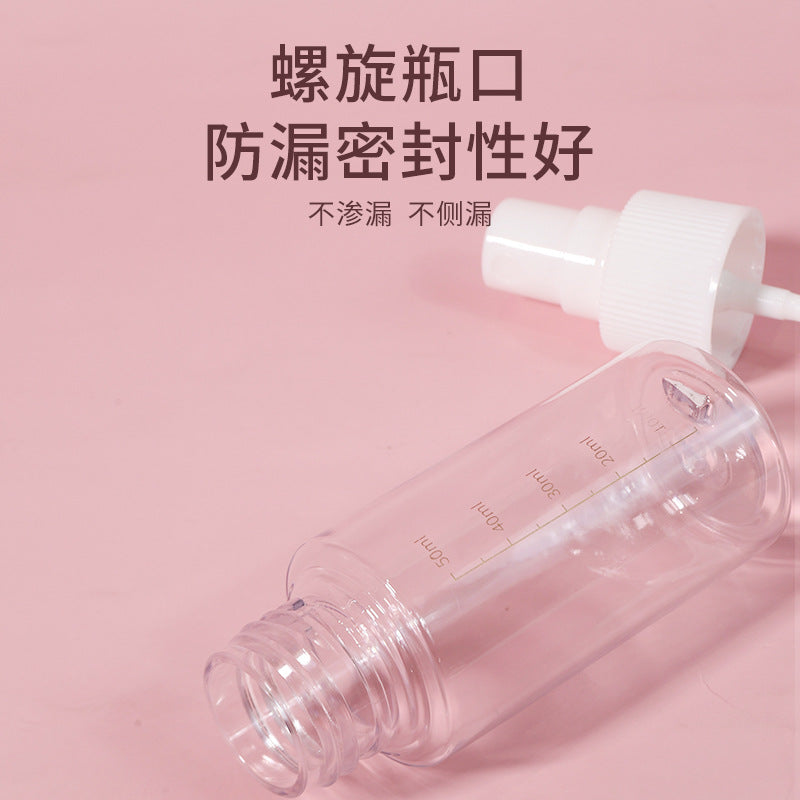 Colorful fenling environmental-friendly travel empty bottle 50ml spray bottle lotion spray bottle outdoor business trip dispensing bottle skin care