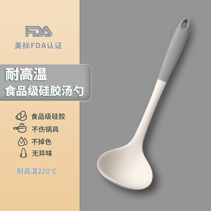 Spatula for homenon-stick pan silicone high temperature resistant cooking spoon soup spoon shovel food grade kitchen utensils cooking frying spatula spoon