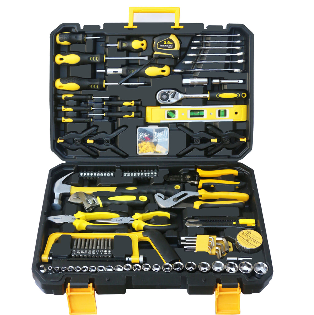 Household multi-functional toolbox set Hardware tools Daquan Woodworking combination set Auto repair , popular