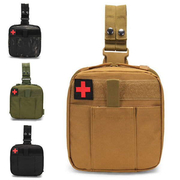 Tactical Leggings Medical Kit, Multifunctional First Aid Kit Fanny Pack, Outdoor Multifunctional MOLLE Accessories EDC Kit