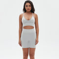 European and american seamless yoga set: camisole, racerback sports bra, high-waisted butt-lifting leggings, and workout two-piece outfit