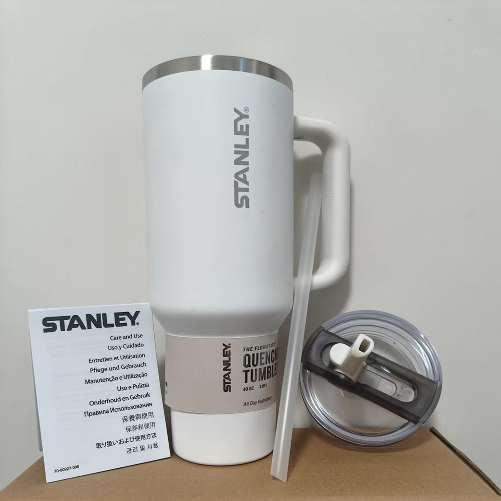 Amazon stanley 3rd generation ice cup 304 stainless steel vacuum insulated cup outdoor portable foldable straw cup
