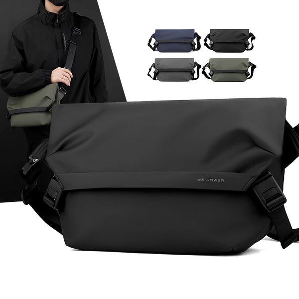 WEPOWER New Versatile Tooling Shoulder Bag Men's Casual Single Crossbody Backpack Trendy Small Square Bag Breast Bag