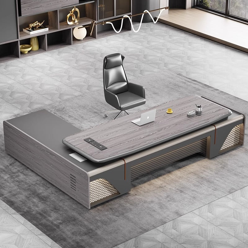 Boss desk office desk casual modern president manager desk supervisor table and chair combination light luxury executive desk office furniture
