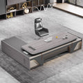 Boss desk office desk casual modern president manager desk supervisor table and chair combination light luxury executive desk office furniture