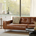 Jiuban sofa frenchretro oil wax genuine leather sofa bauhaus medieval style living room for home straight row sofa