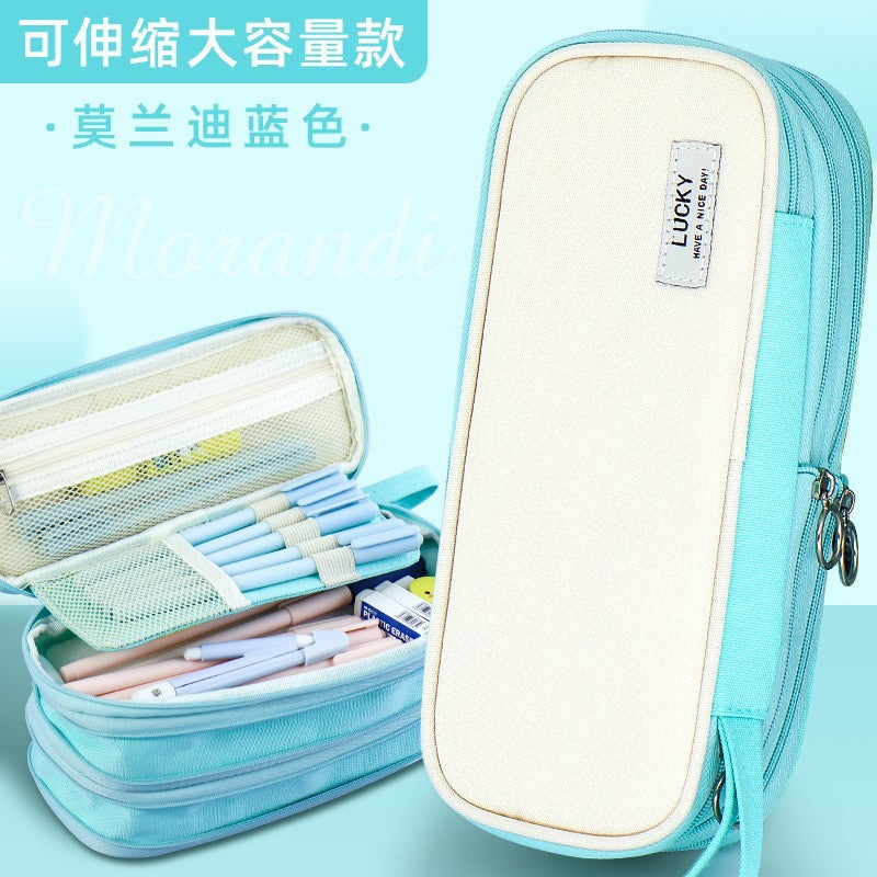 Special clearance stationery bag, primary school student stationery box, large-capacity pencil case, decompression cute cartoon children's pencil bag