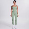 New racerback sports bra set - barely-there feel, compression fit, quick-dry, butt-lifting yoga outfit for outdoor running and fitness