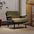 Designer light luxury italian minimalist mid-century wabi-sabi style high-end single sofa