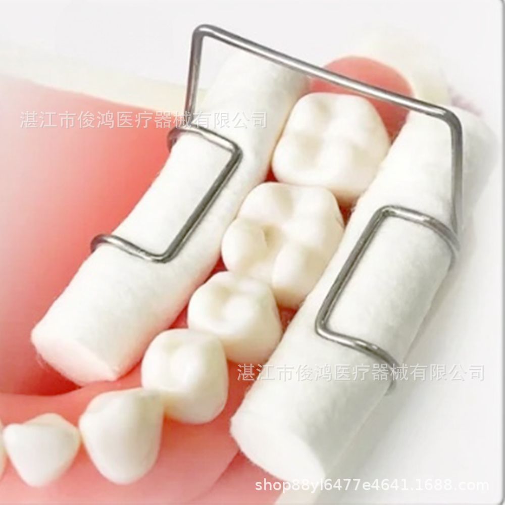 Ke cotton roll clip, stainless steel cotton roll clip, oral cotton roll fixing clip, dental cotton roll clip 4 pcs/box