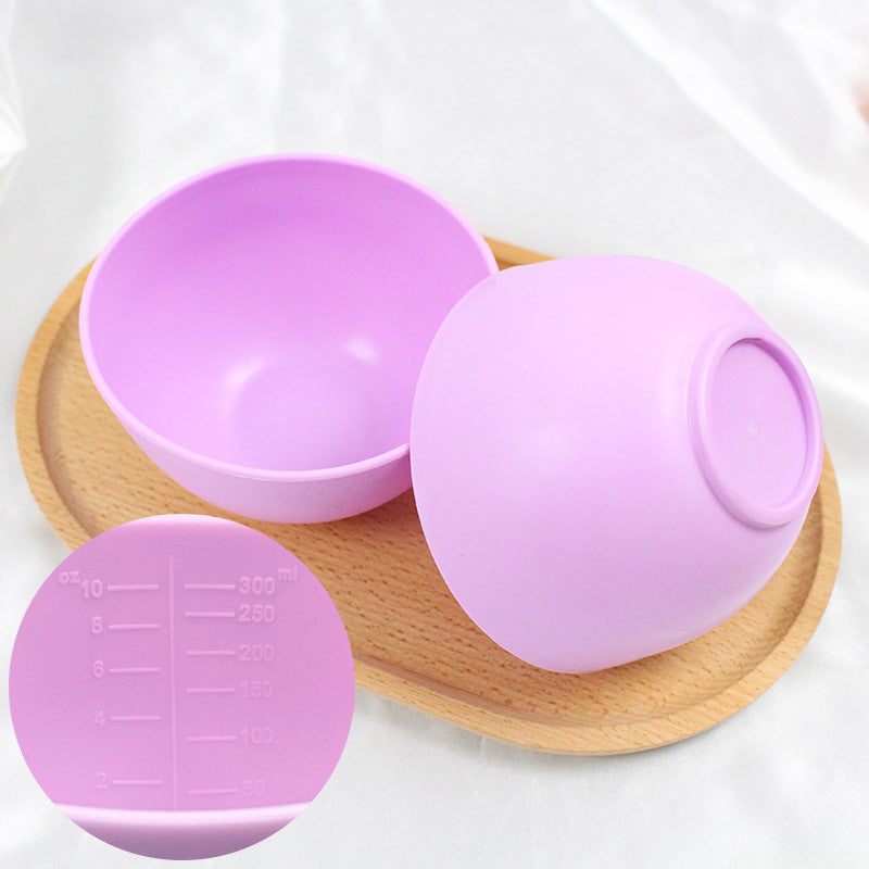 Beauty tools tpr imitation silicone mask bowl plastic soft bowl mask stick mixing bowl supplies beauty set medium size
