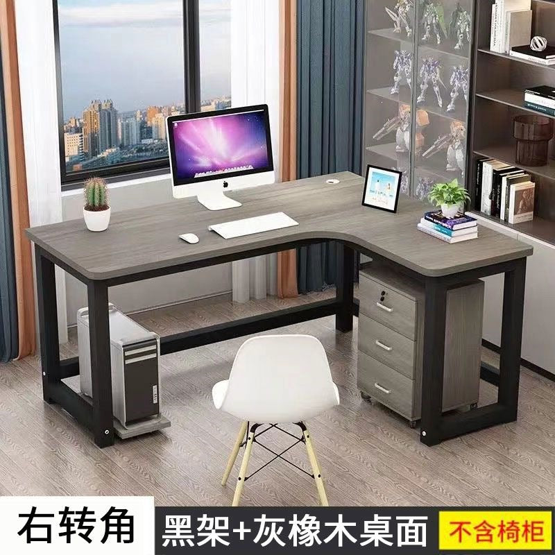 Minimalist modern corner computer desk, l-shaped study table for home, simple bedroom desk, corner desk for study room