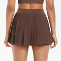 fashionpatchworkfake two-piece hip pocket pleated skirt sports running fitness easiest for match yoga wear short skirt for women