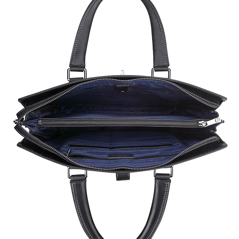 Emperor Paul Men's Briefcase Leather Shoulder Bag Computer Bag High-end Fashion Business Men's Cowhide Handbag