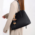 Large capacity bag women's summer 2025 new trendy korean style niche commuter high-end textured versatile shoulder tote bag