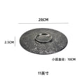 Kiln-turned-stylish high-looking crater relief decoration dessert plate creative desktop pastry western food plate dessert plate