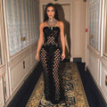 new fashion women's sexy socialite party gold velvet distressed ripped bodycon cami maxi dress