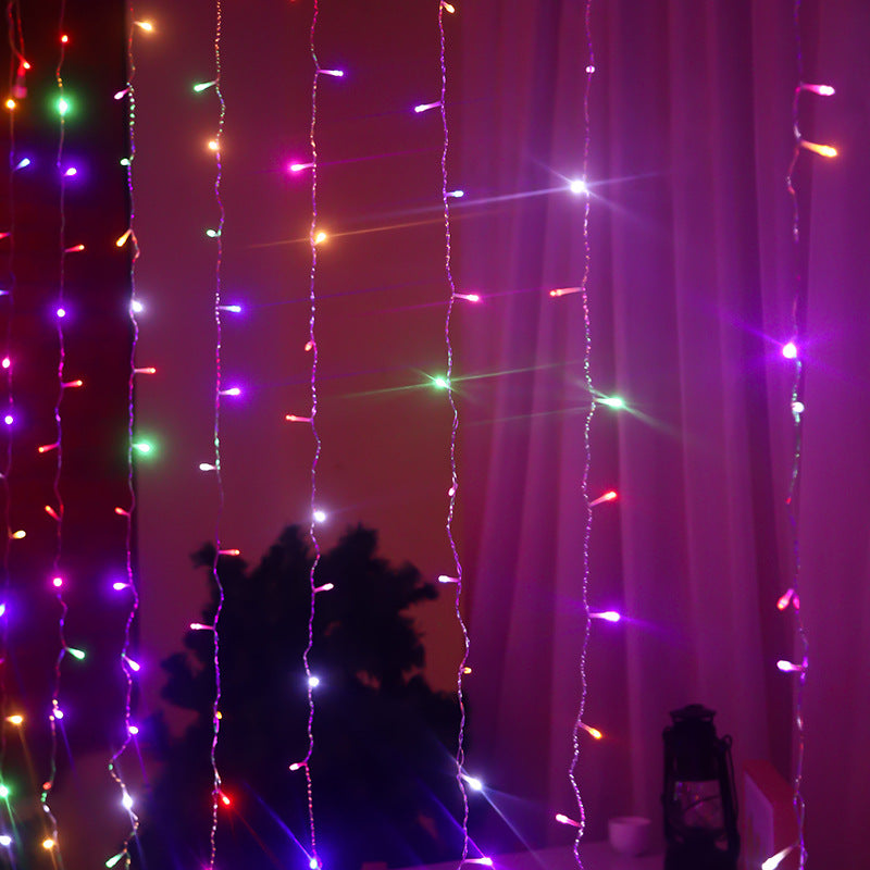 Factory direct sales led curtain light string flashing curtain light  hot-selling Christmas light decoration 3 * 3 meters 220v110v