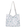 2025 new large capacity women's bag lace fashion handbag minimalist trendy shoulder bag casual commuter tote bag