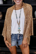 Independent station direct sales cross-border fashion 2025 autumn new women's sequined plus size loosetops color outwear