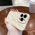 Matte pleated suitable for iphone16pro all-inclusive mobile phone case apple 11/xr anti-fall simple soft protective case 14