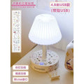 Smart all-in-one led desk lamp - perfect for bedrooms, bedside tables, and dorm rooms. eye protection, usb charging, multi-function, multi-outlet