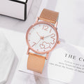 New arrival: women's casual fashion mesh strap heart-shaped watch - wholesale direct from manufacturer