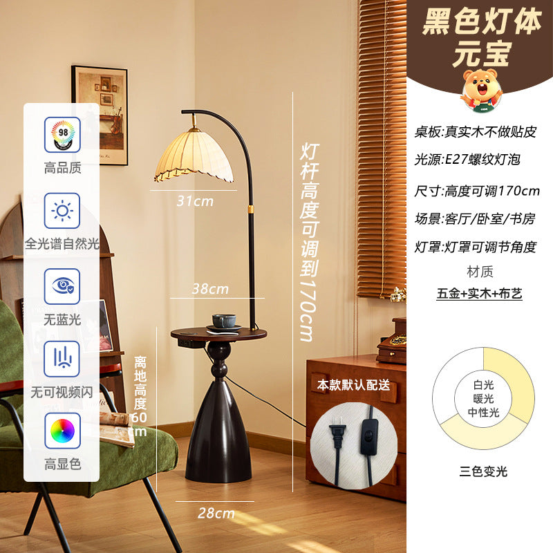 Wabi Stillwind Floor Lamp Living Room Sofa Bedroom Bedside Lamp Creative with Coffee Table Medieval Ambient Light Vertical Desk Lamp