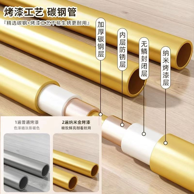 Clothes drying rack floor-standing for homemovable bedroom clothes drying rack balcony hanging clothes rack indoor simple pole coat rack