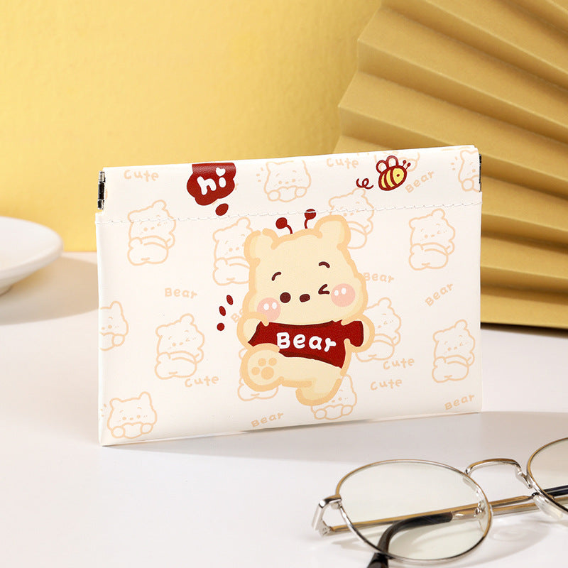 Shrapnel storage bag mouth, red envelope key, cosmetic bag, data cable, storage bag, portable mini bag in the carry-on bag