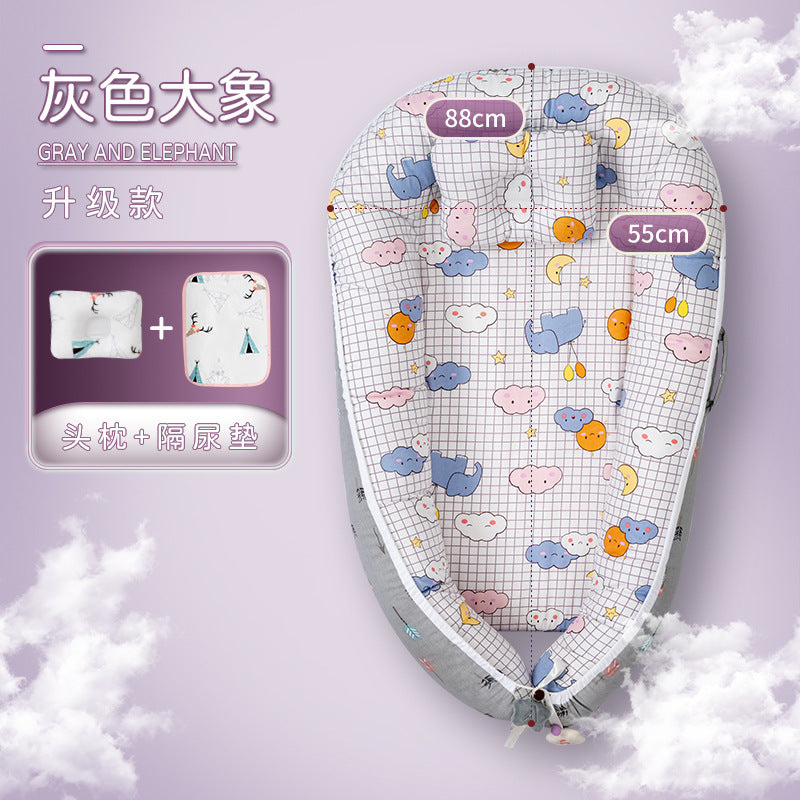 Baby bed-in-bed, bassinet, newborn soothing bed, anti-moro reflex, anti-colic, children's bionic bed, sleep security essential