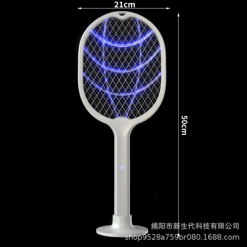 Electric mosquito swatter foldable mosquito killer lamp automatic mosquito trap home rechargeable lithium battery powerful 2-in-1 mosquito swatter fly swatter