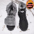 Men's martin boots high-top winter fleece-lined warm cotton shoes outdoor waterproof non-slip shearling northeast snow boots