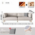 Leather sofa living room italian normcore office reception retro straight row small apartment plaid leisure double three person sofa