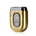 Mini alloy electric shaver - magnetic dual-ring floating head, portable & waterproof for home & travel - wholesale