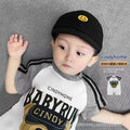 Summer short-sleeve romper for baby boys - newborn infant summer outfit, baseball style, trendy first birthday clothes for baby boys