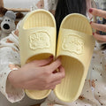 2024 new home slippers: cloud-like eva bear slides - trendy, unisex, minimalist flip-flops for indoor/outdoor use