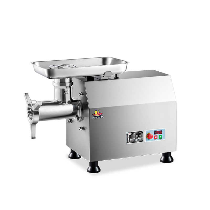 Henglian meat grinder tc12 commercial electric stainless steel high-power pure copper fully automatic butcher shop meat mincer large size