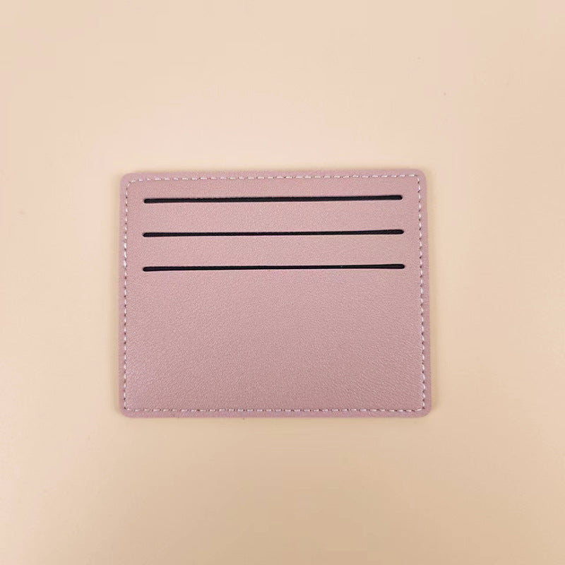 Simple women's short card bag, bank card, credit card, certificate storage card holder.