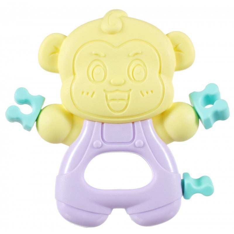 Cross-border baby hand rattle toy 0-1 years old newborn baby can gnaw teething glue baby bed bell pedal piano pendant
