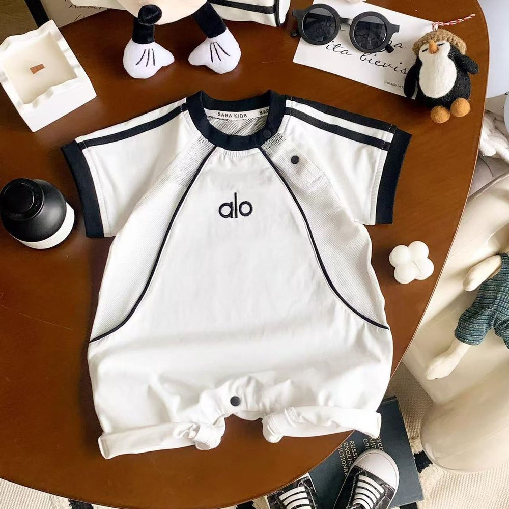 Super cute short-sleeved rompers for boys and girls new arrivalkids summer jumpsuit baby rompers rompers outing jumpsuit