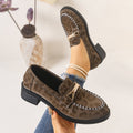 spring/autumn new arrival: plus-size chunky sole loafers for cross-border e-commerce. sizes 36-43 available. bulk orders welcome. dropshipping available for  and