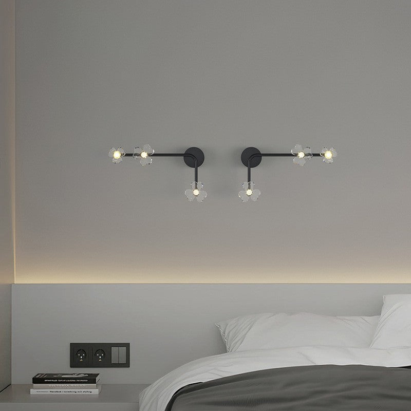 Wall lamp light luxury personality creative bedroom led bedside lamp Nordic simple modern living room TV series background wall lamp