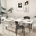 For home chair modern casual dining table and chair thickened plastic horn chair nato casual milk tea back chair negotiation chair