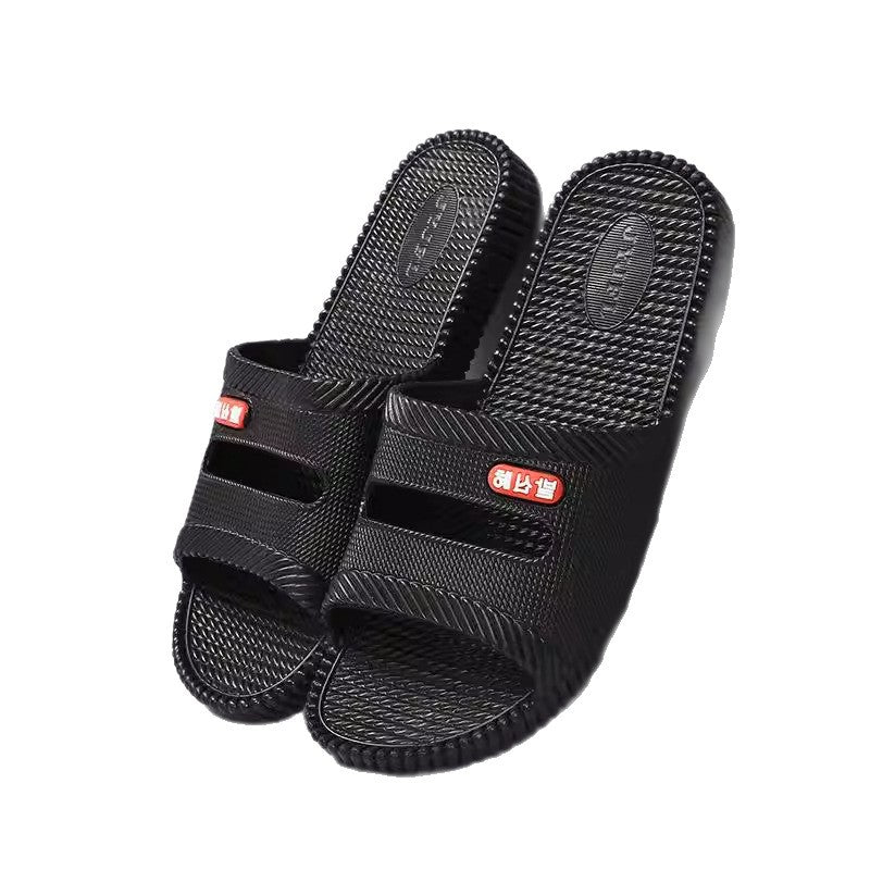 Home shoes men's and women's couple indoor slippers thickened quick-drying lightweight soft sole non-slip flat bottom hotel slippers bathroom