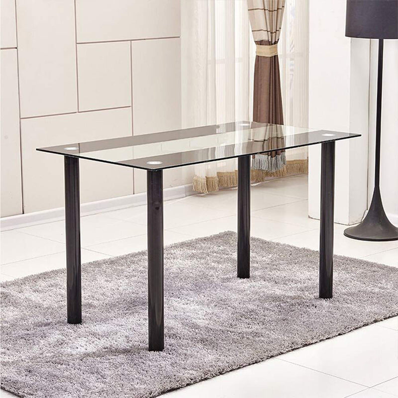 Export italian tempered glass dining table accessible luxuryfor homesmall apartment dining table rectangular dining table and chair combination