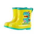 Kids' mid-calf waterproof rain boots - new fashionable styles for boys and girls - non-slip, fleece-lined baby rain boots - dinosaur designs available