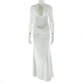 European and american style ins cross-border simple silm women's street pleated hip skirt sexy v neck sleeveless elegant dress