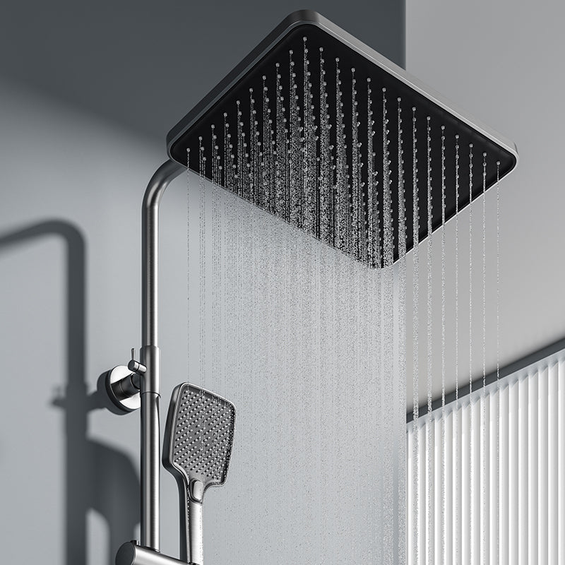 Authentic brass shower set - complete shower system for home use, featuring multi-function, wear-resistant, thermostatic, and pressure-boosting shower head